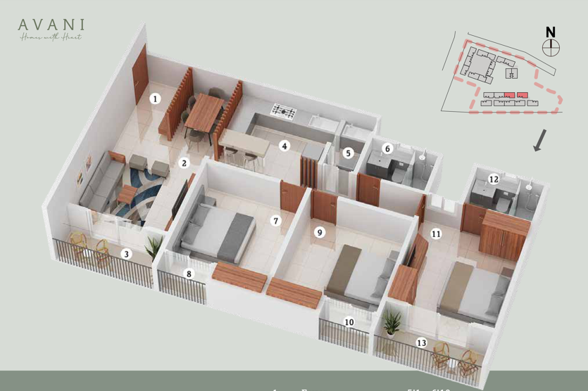 AVANI  Floor plan